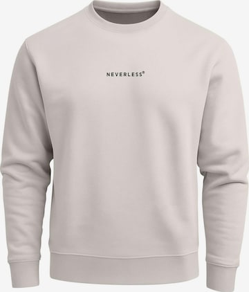 Neverless Sweatshirt 'Offline Club' in Beige: Vorderseite