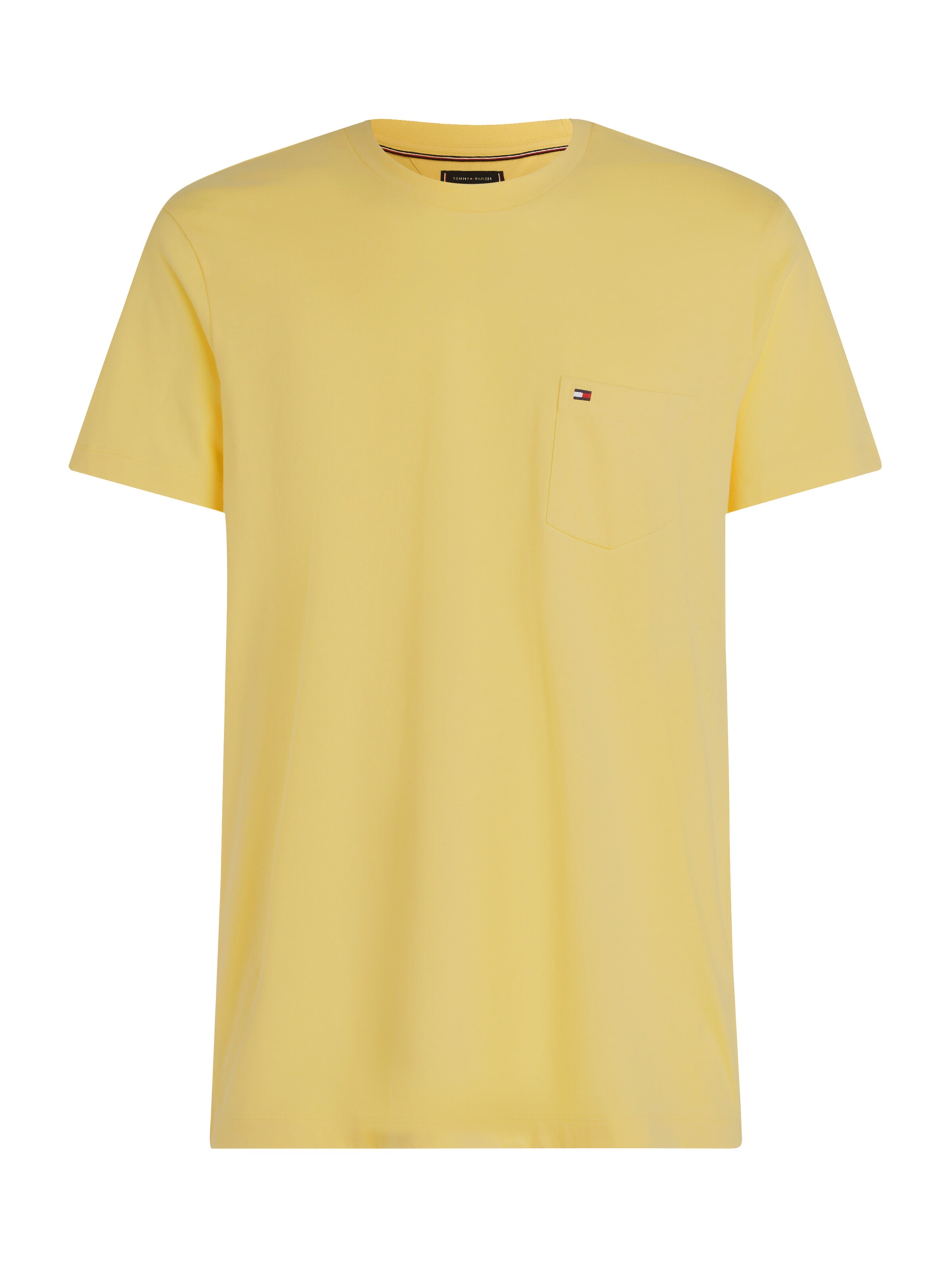 TOMMY HILFIGER Tričko 'ESSENTIAL' - Žltá: predná strana