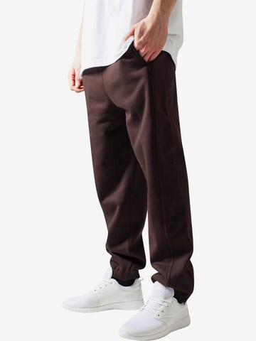 Urban Classics Tapered Pants in Brown: front