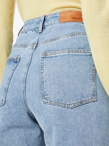 OBJECT Wide Leg Jeans 'SAVANNAH' i blå