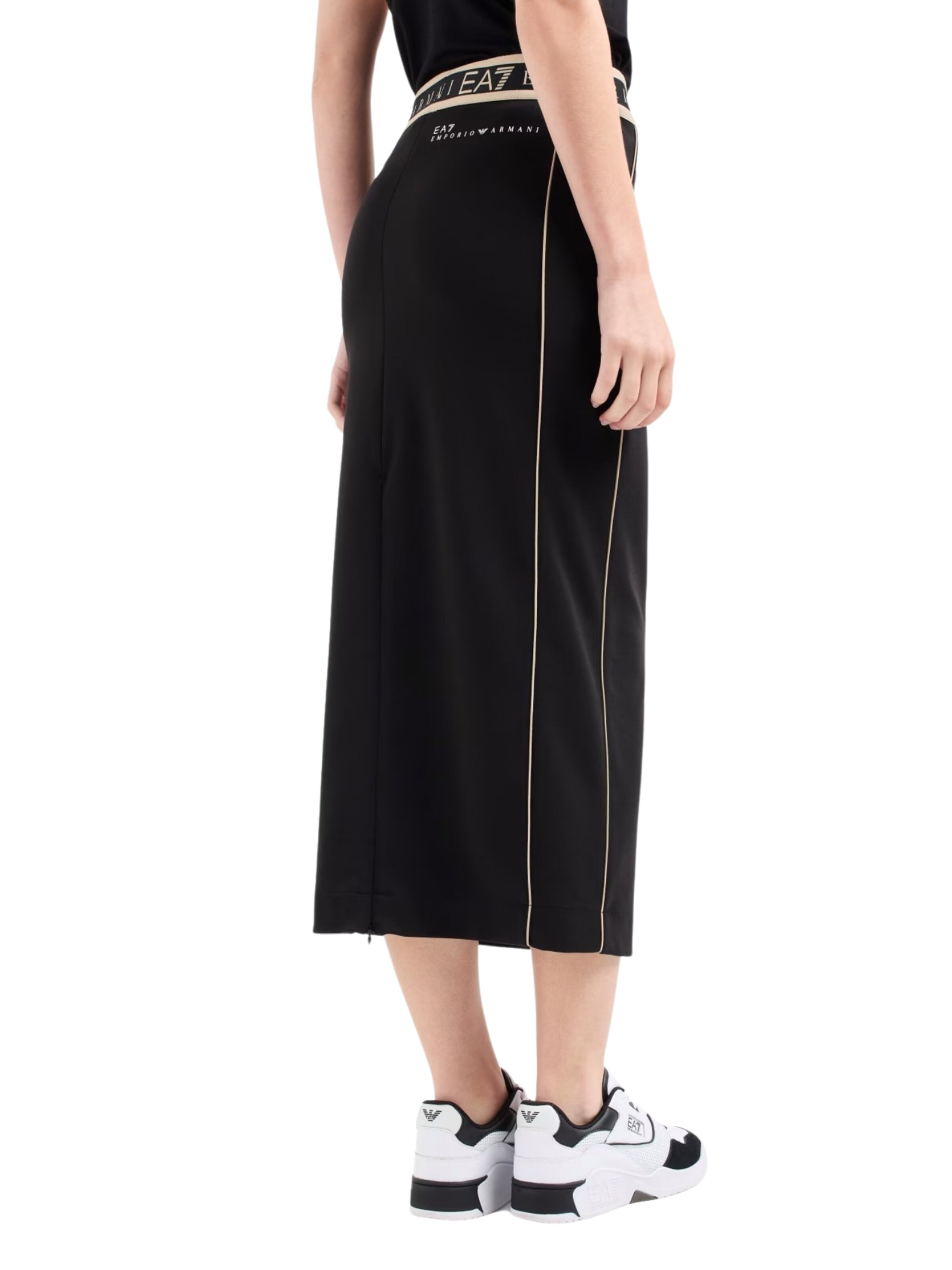 Gonna 'Dynamic Athlete' di EA7 Emporio Armani in nero