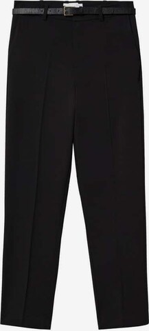 MANGO Regular Pantalon 'Boreal' in Zwart: voorkant