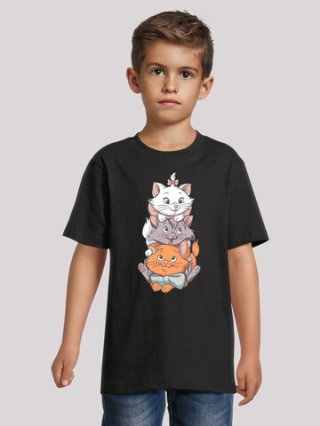 T-Shirt 'Disney Aristocats Cute Kittens' F4NT4STIC en noir : devant