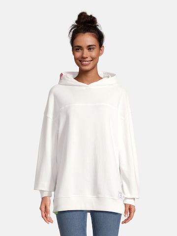 salzhaut Sweatshirt 'Leesgood' in Wit: voorkant
