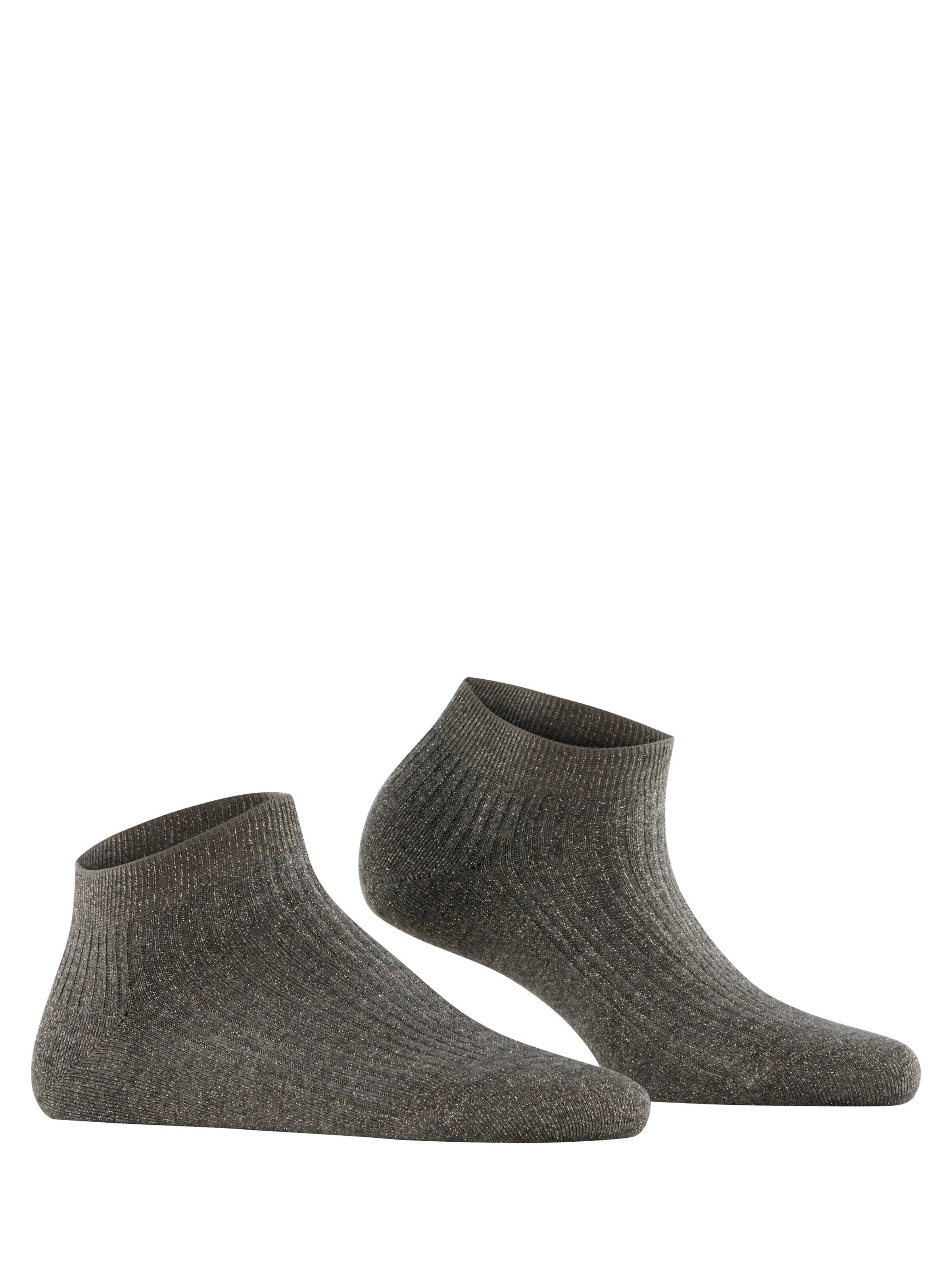 FALKE Socks 'Shiny Rib' in Grey