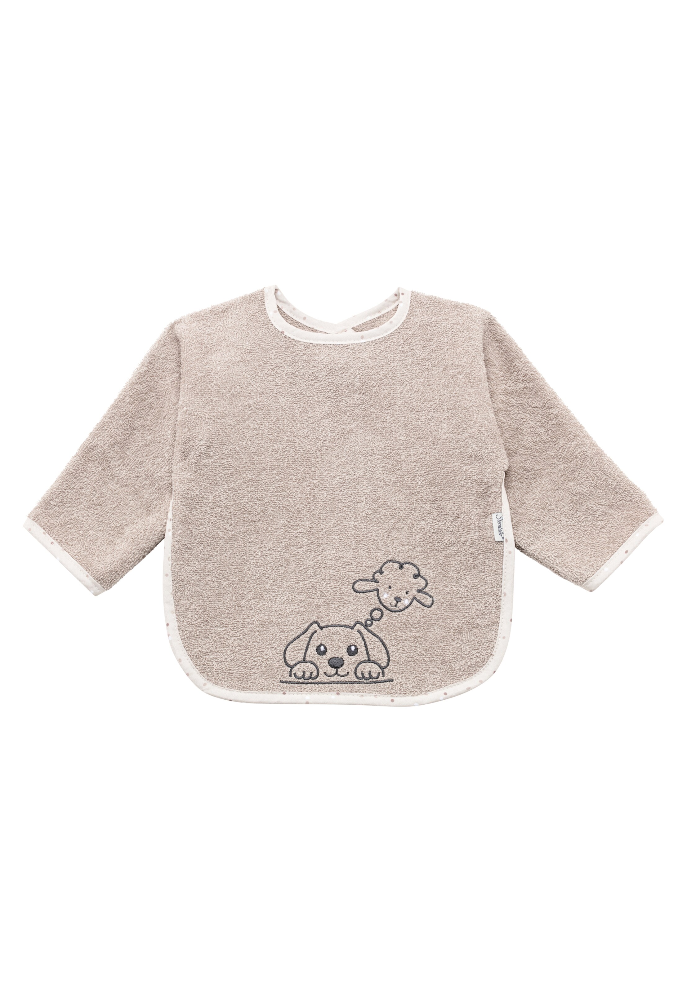 STERNTALER Bib 'BAUERNHOF' in Beige: front