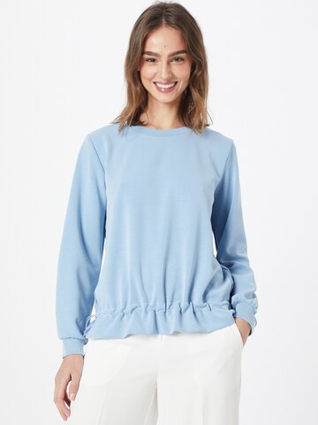 MORE & MORESweater majica 'Preppy blue' - plava boja: prednji dio