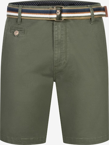 INDICODE JEANS Shorts 'Thews' in Grün: Vorderseite