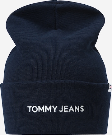 Bonnet Tommy Jeans en bleu : devant