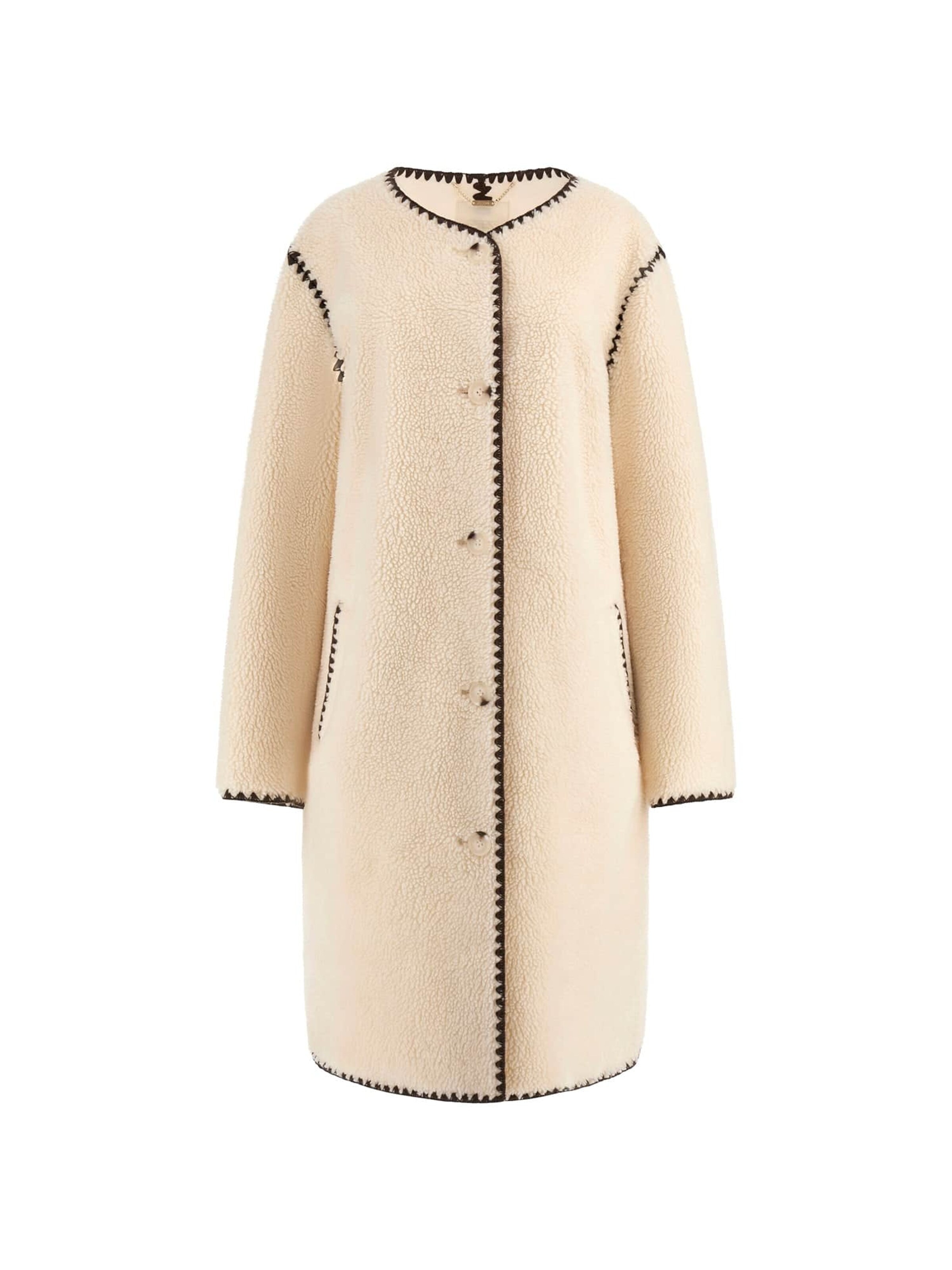 GUESS Between-Seasons Coat in Beige: front