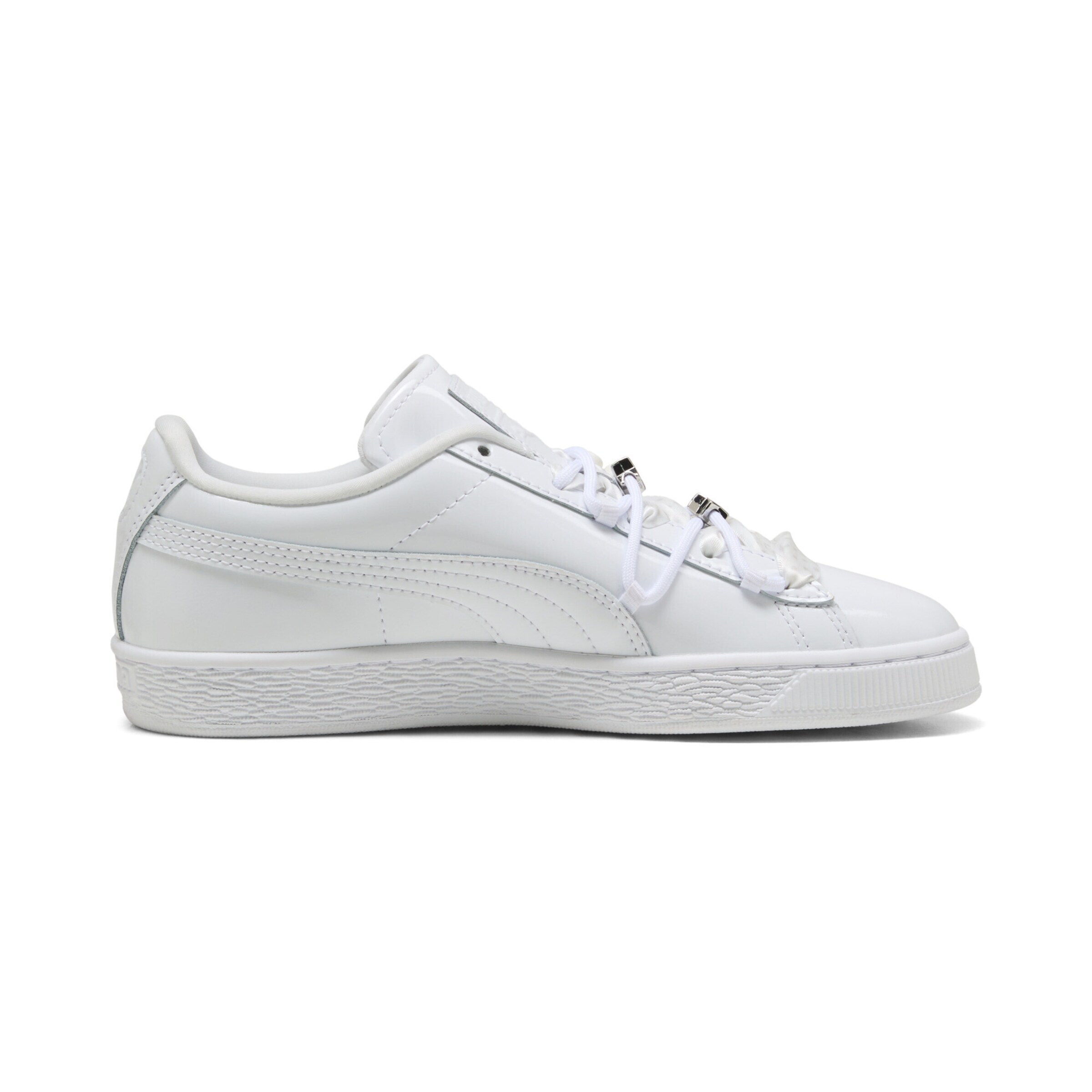 PUMA Platform trainers 'Suede Bloom Patent' in White