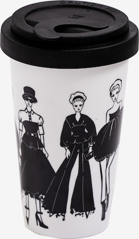Tasse NJ Fashion Illustration en blanc : devant