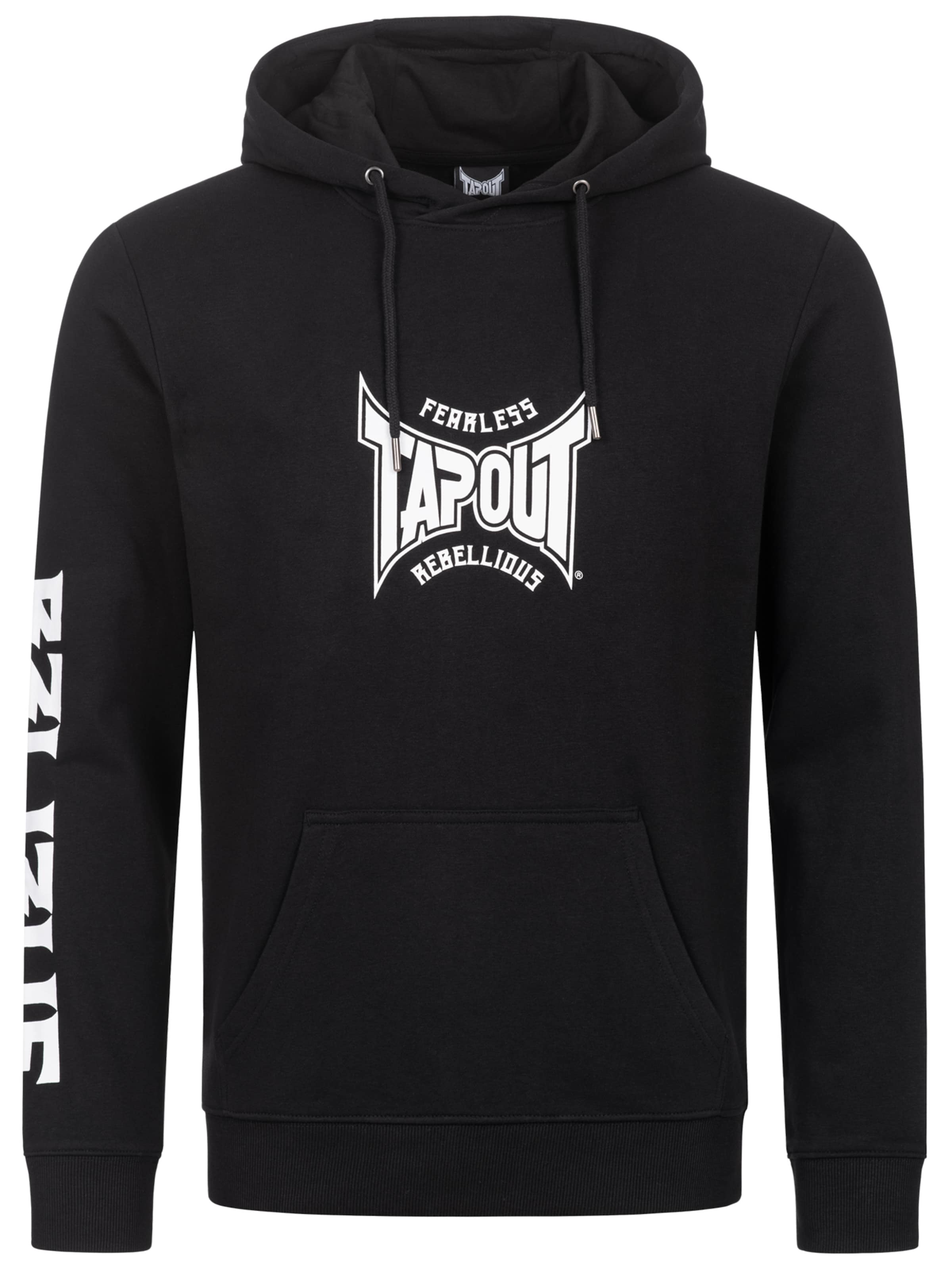 Tapout Sweatshirt 'B3LI3VE' i svart: framsida