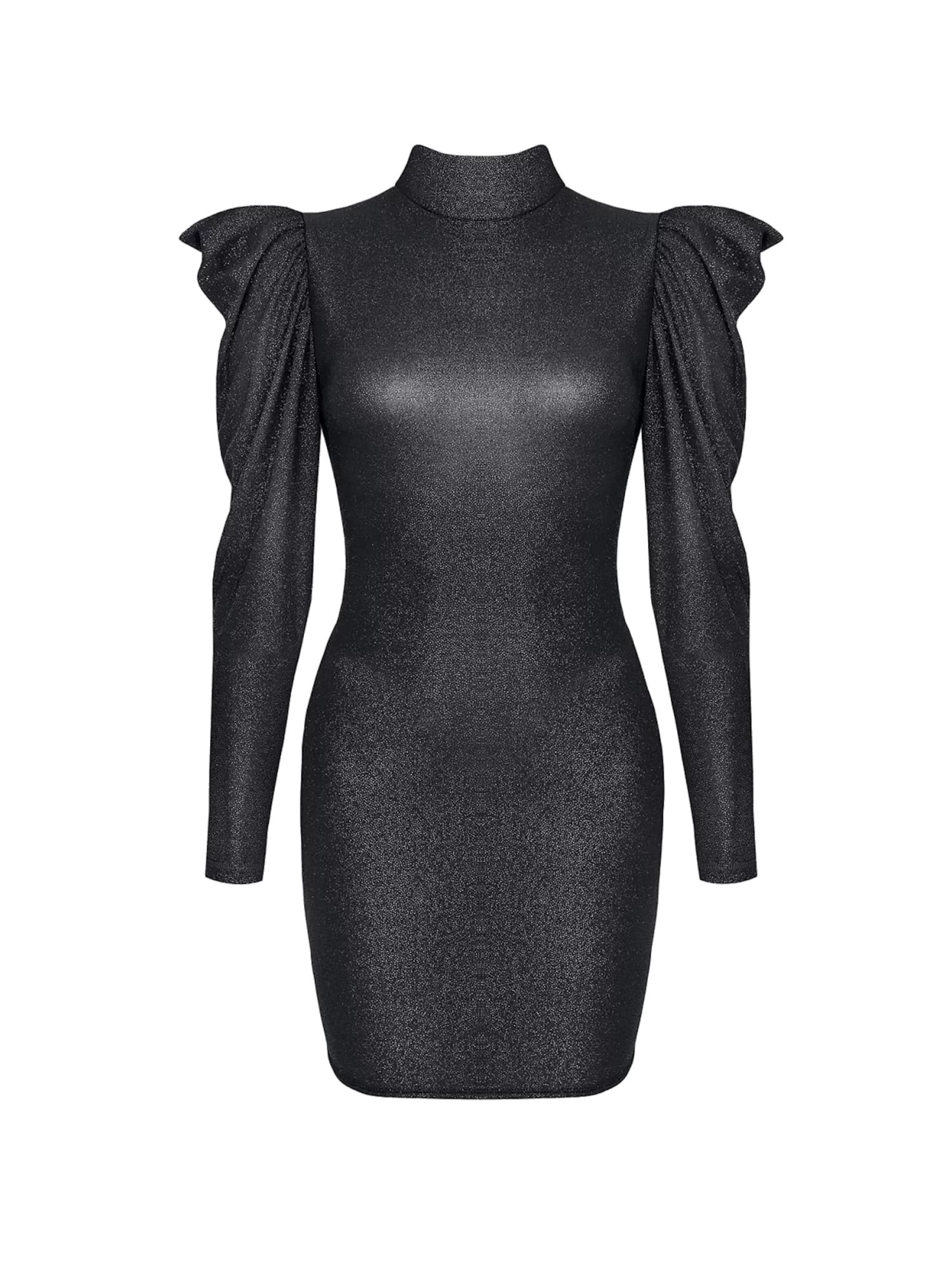 Demoniq Abendkleid 'CADRE005' in Schwarz: Vorderseite