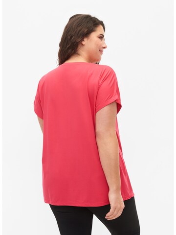 Active by Zizzi Performance Shirt 'Abasic' in Pink