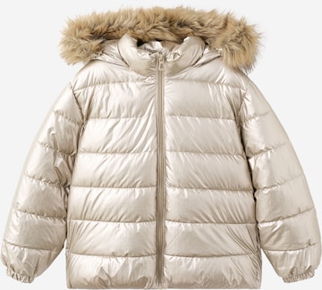 MANGO KIDS Talvitakki värissä hopea: etupuoli