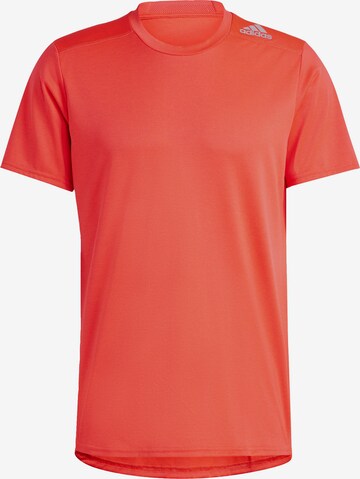 T-Shirt fonctionnel 'Designed 4 Running' ADIDAS SPORTSWEAR en rouge : devant