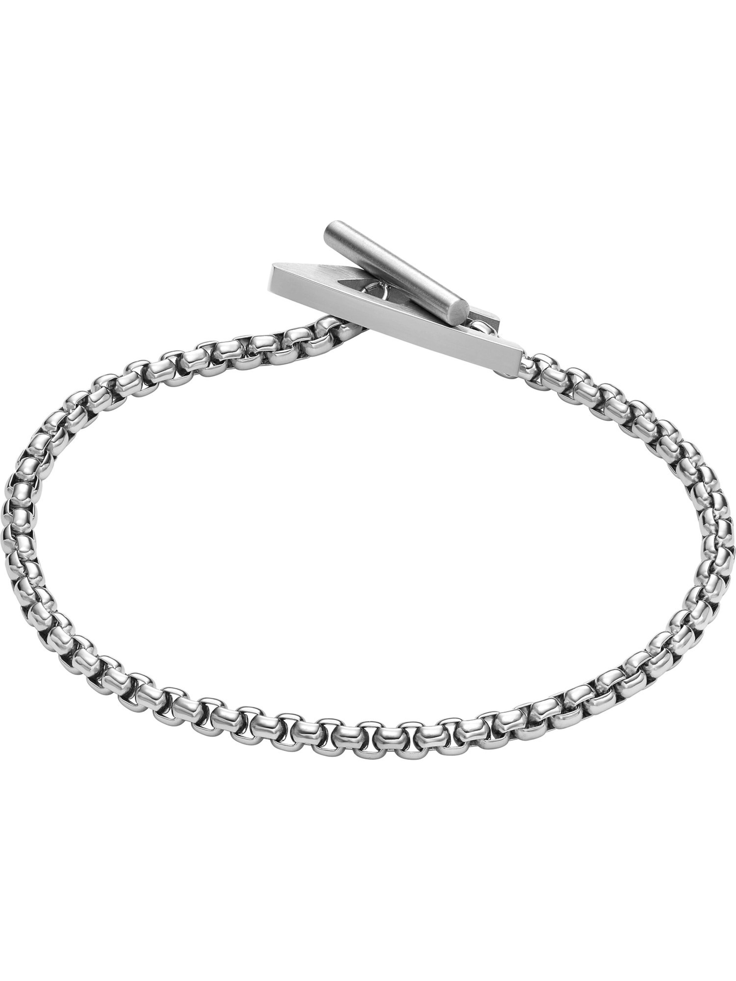 DIESEL Náramek – stříbrná