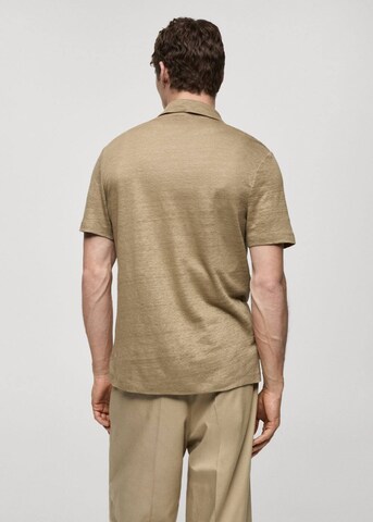 MANGO MAN Slim Fit Shirt 'Ricard' in Grün