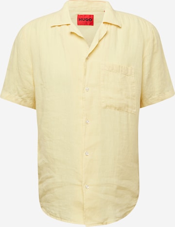 HUGO Red - Camisa 'Ellino' en amarillo: frente