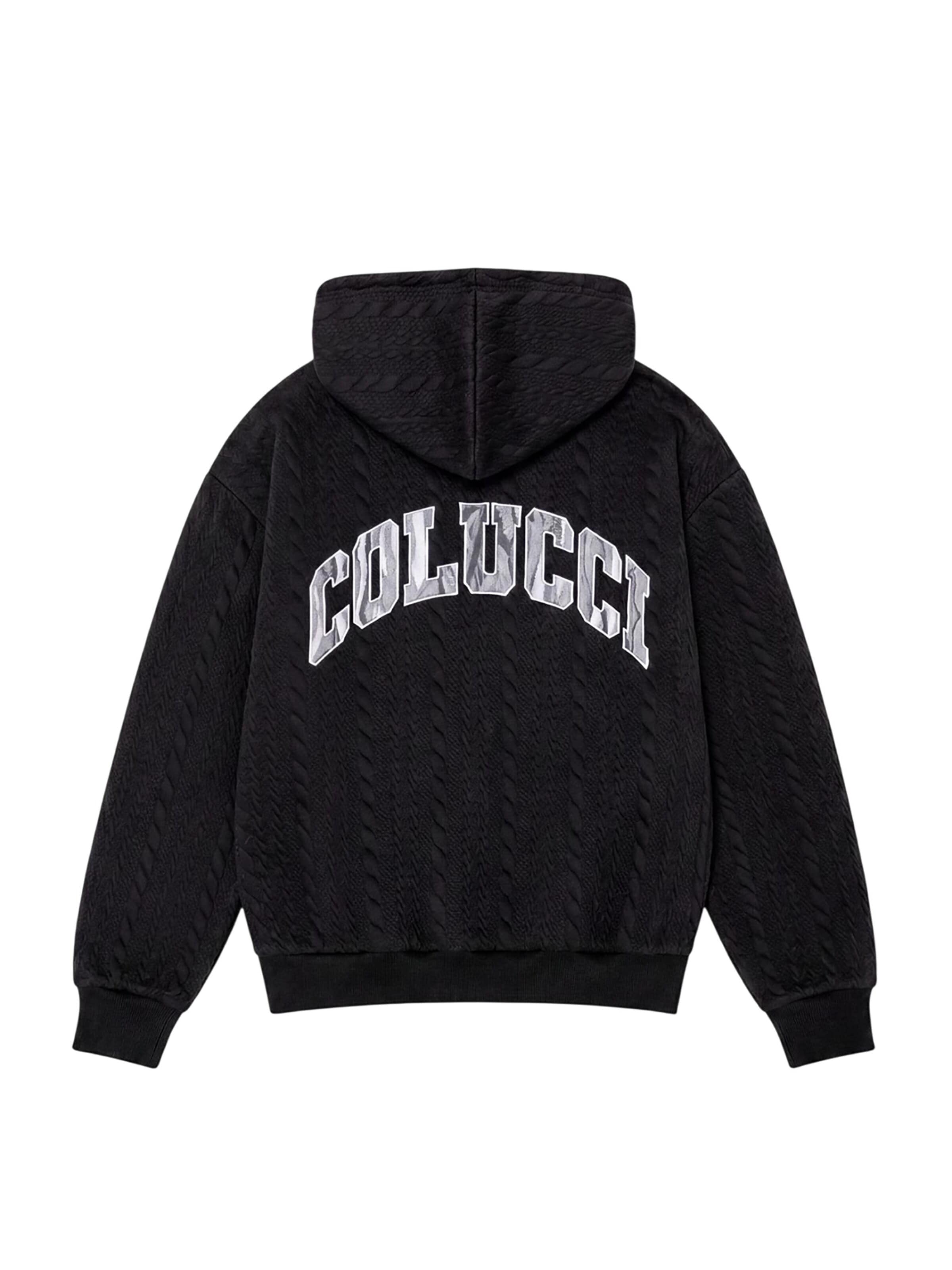 Colucci Bluza rozpinana 'Structured College' w kolorze czarny