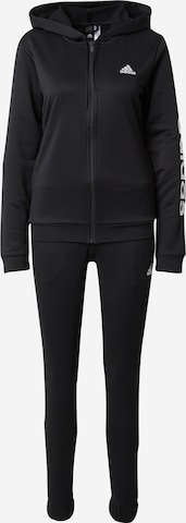 ADIDAS SPORTSWEAR Sweatsuit 'Linear' in Black: front