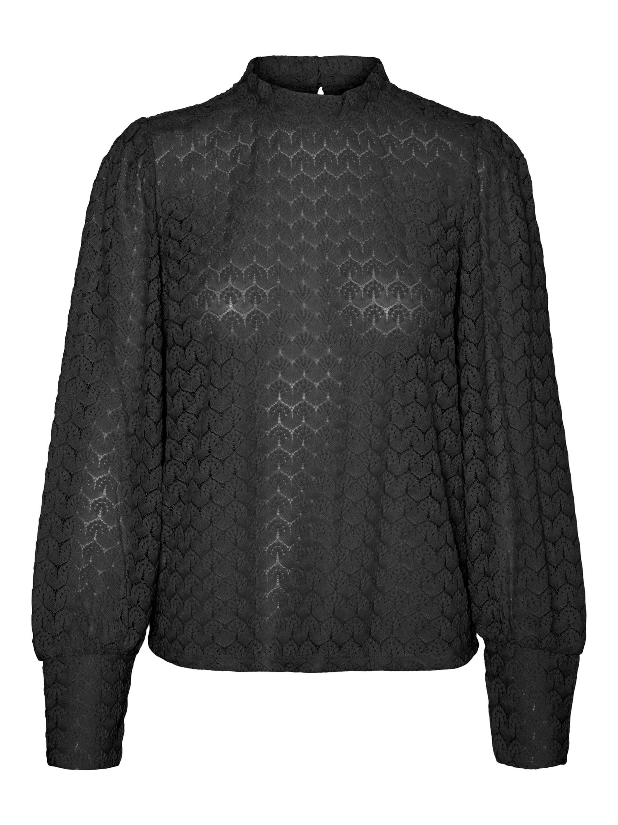 Camicia da donna &#x27;BECCA&#x27; di VERO MODA in nero: frontale