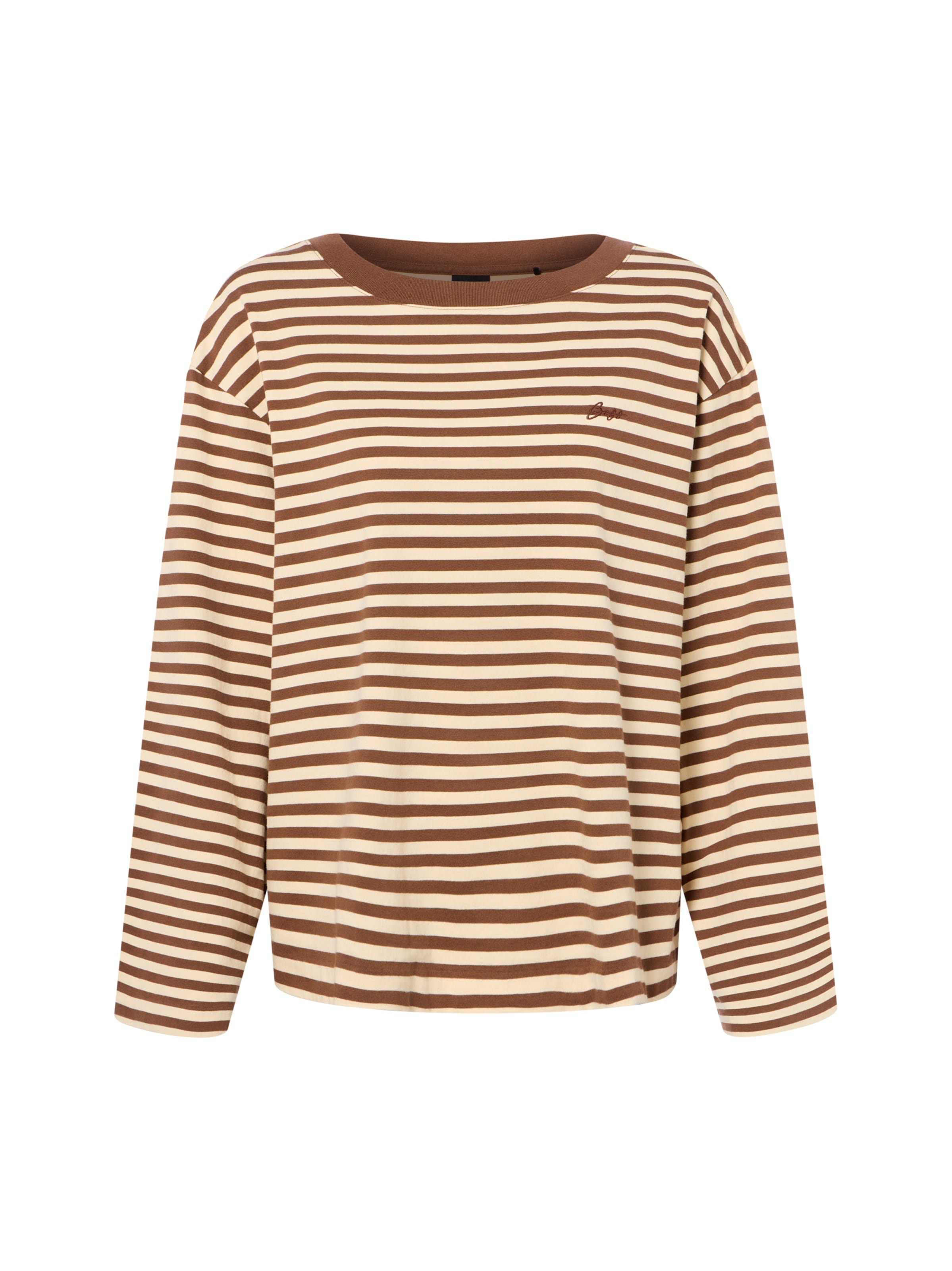 T-shirt ' Ewa ' BOSS en marron : devant