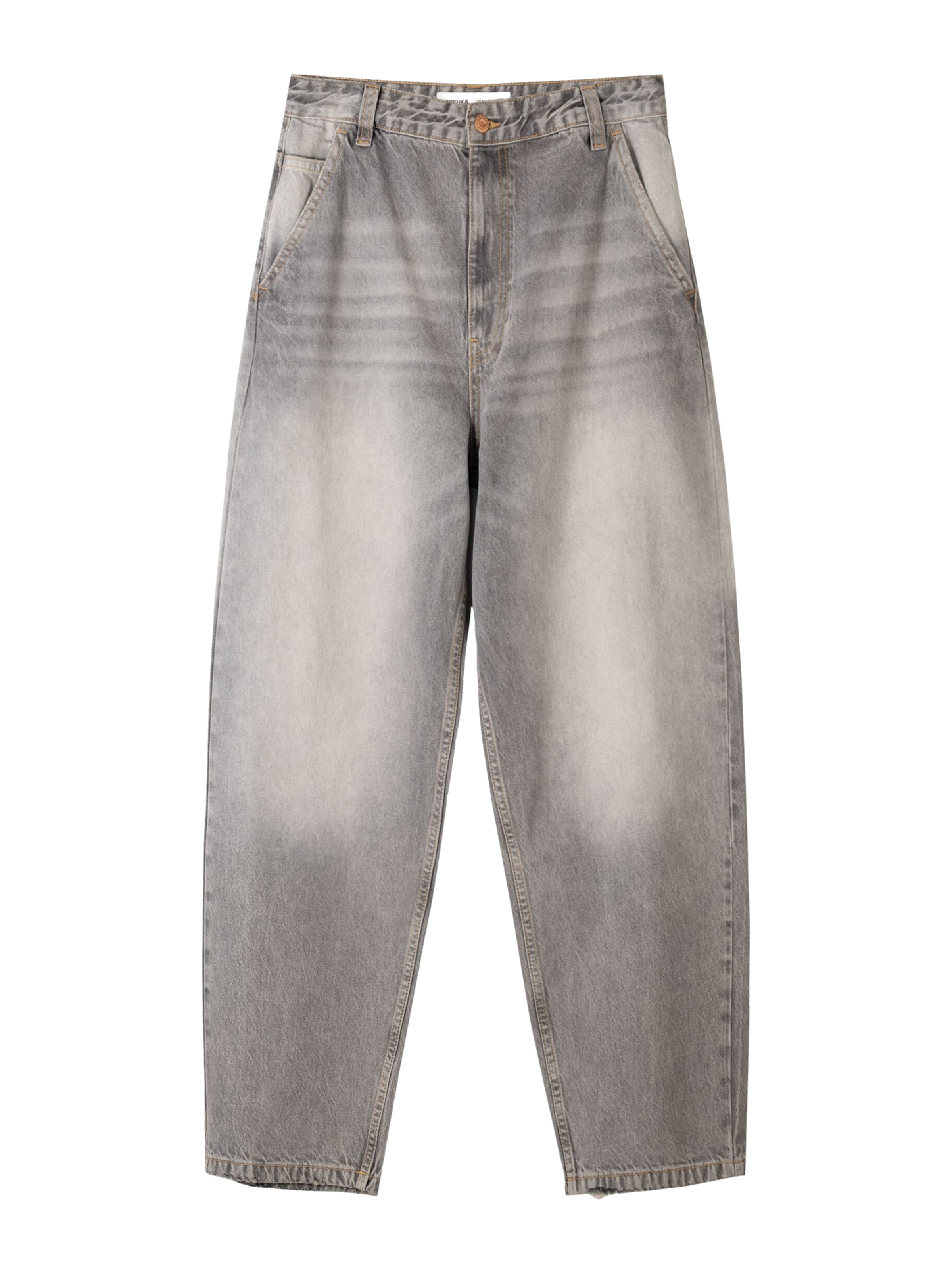 Bershka Jeans in Grey: front
