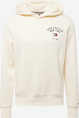 Sweat-shirt 'ARCHED VARSITY' TOMMY HILFIGER en beige : devant