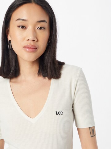 Lee T-shirt i beige