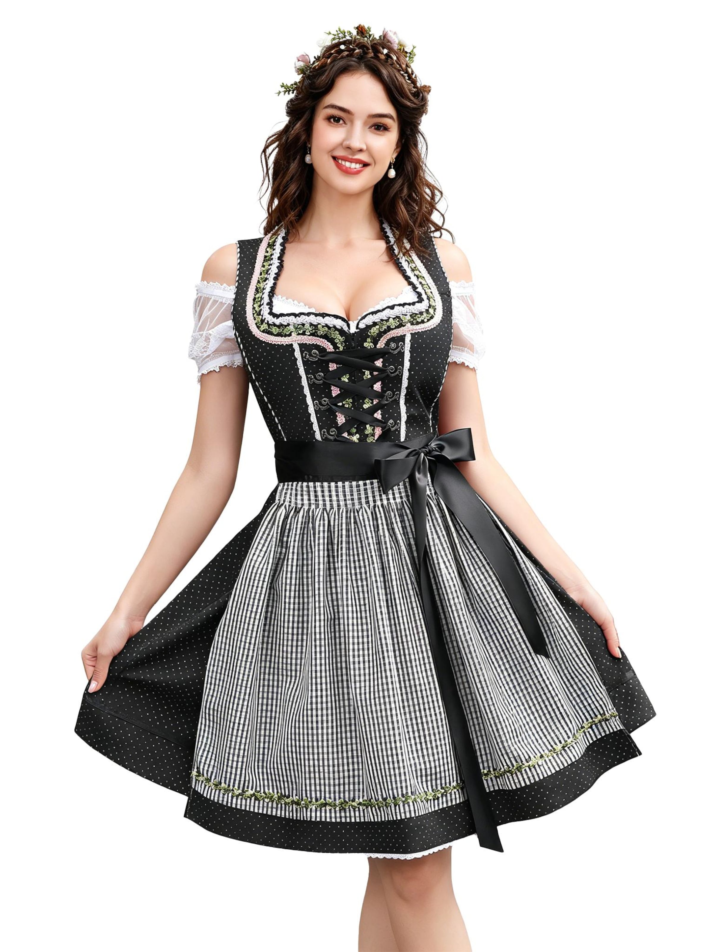 KoJooin Dress in Black: front