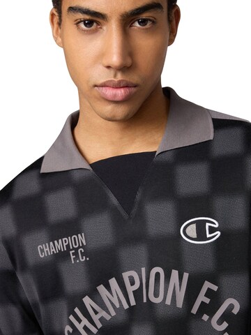Champion Koszulka 'LONG SLEEVE POLO T-SHIRT' w kolorze czarny