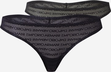 String di Emporio Armani in nero: frontale