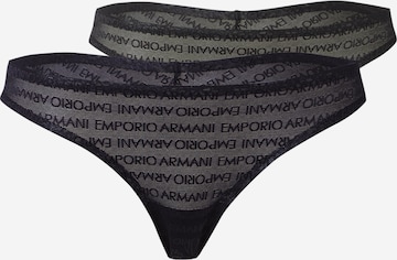 Emporio Armani Стринг в черно: отпред