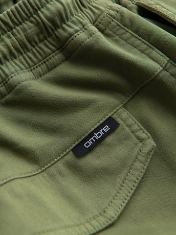 Ombre Regular Cargobroek 'OM-PAJO-0199' in Groen