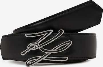 juoda Karl Lagerfeld Diržas: priekis