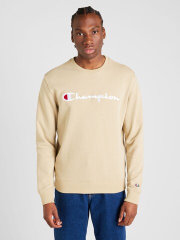 Champion Authentic Athletic Apparel Sweatshirt in Geel: voorkant