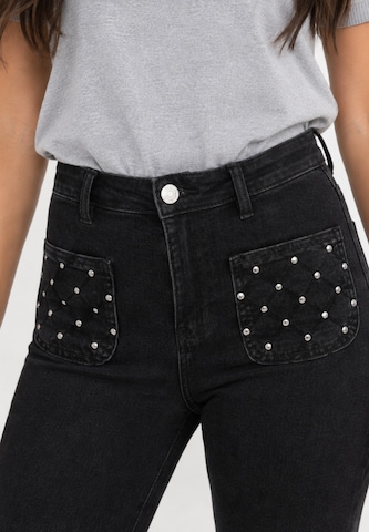 Coupe slim Jean Elara en noir