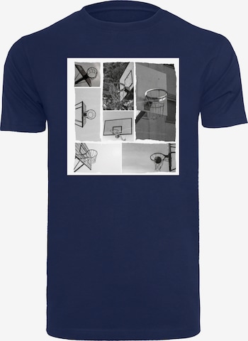 Mister Tee T-Shirt 'Hoop Life' in Blau: Vorderseite
