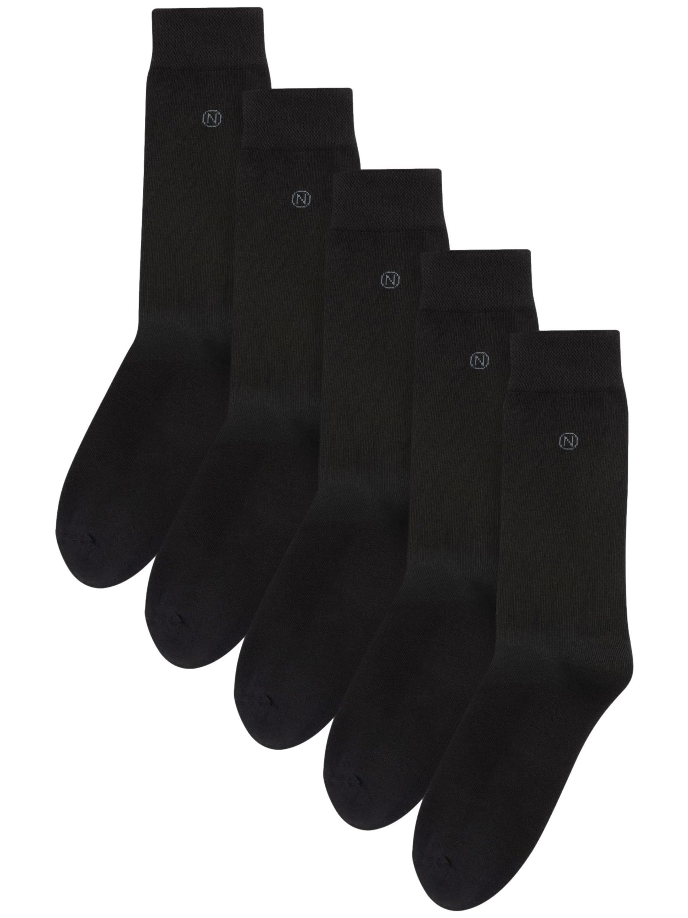 Next Socken in Schwarz: Vorderseite