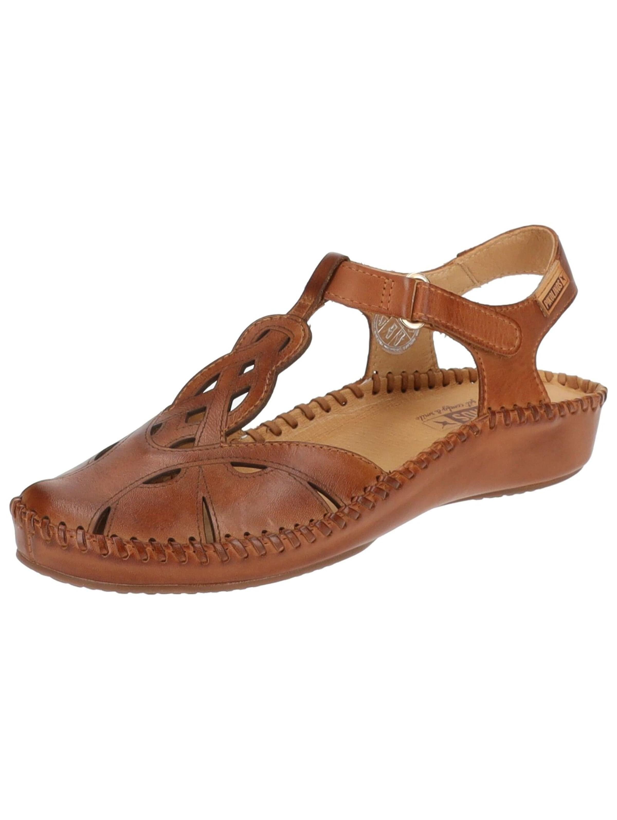 PIKOLINOS Strap sandal in Brown: front