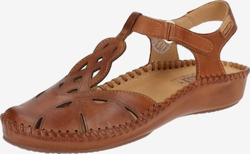 Sandales à lanières PIKOLINOS en marron : devant