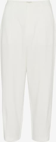 Pantaloni con pieghe 'Merle' di Kaffe in bianco: frontale