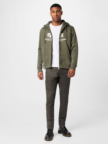 ALPHA INDUSTRIES Sweatjacka i grön