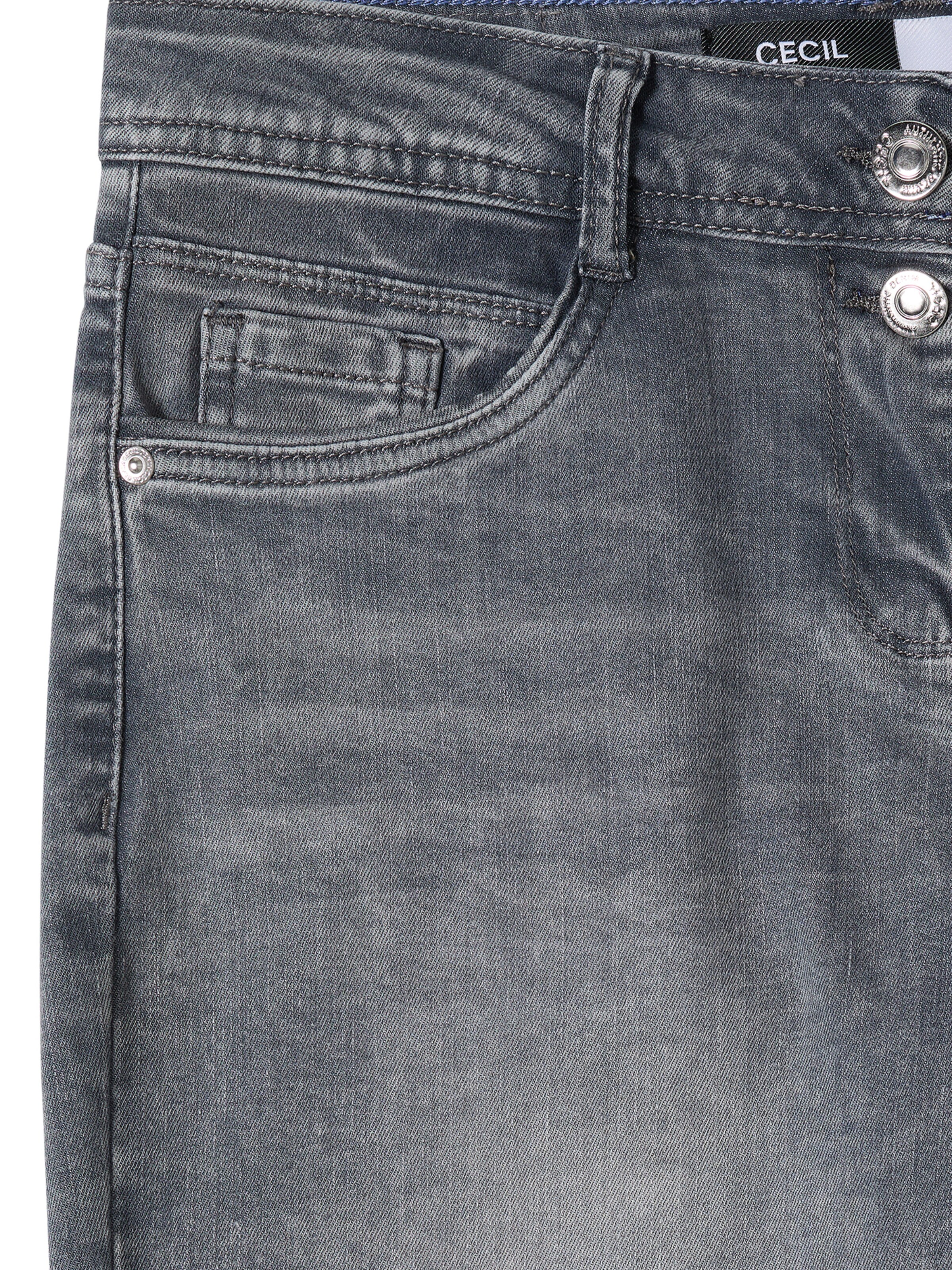 CECIL Wide leg Jeans 'Neele' in Grey