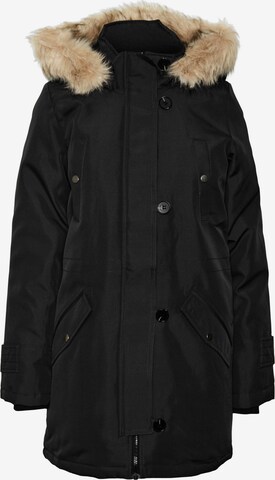 VERO MODA Winterparka 'Storm' in Zwart: voorkant