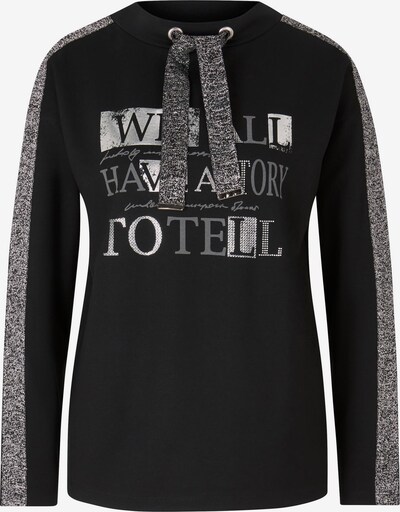 heine Sweatshirt in silbergrau / graumeliert / schwarz, Produktansicht
