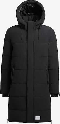 khujo Wintermantel 'Pike' in Schwarz: Vorderseite
