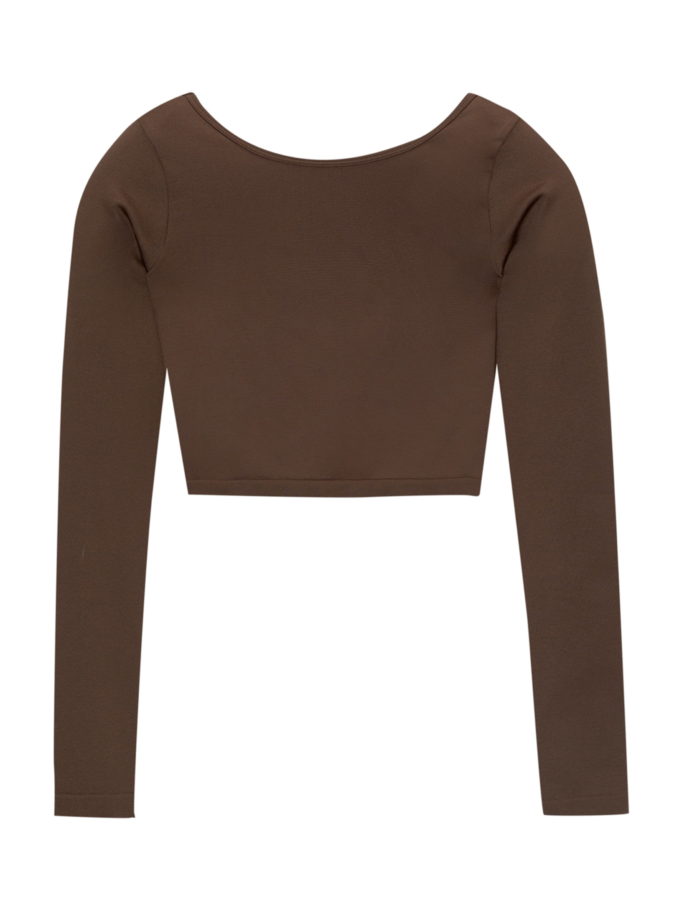 Pull&Bear Tričko - Hnedá: predná strana